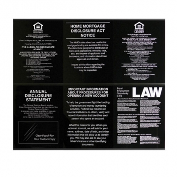Image of item: Economical Frame for (6) Acrylic Mandatory Signs